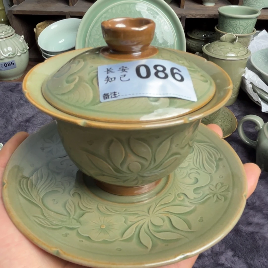 瓷手工盖碗 086 号特价