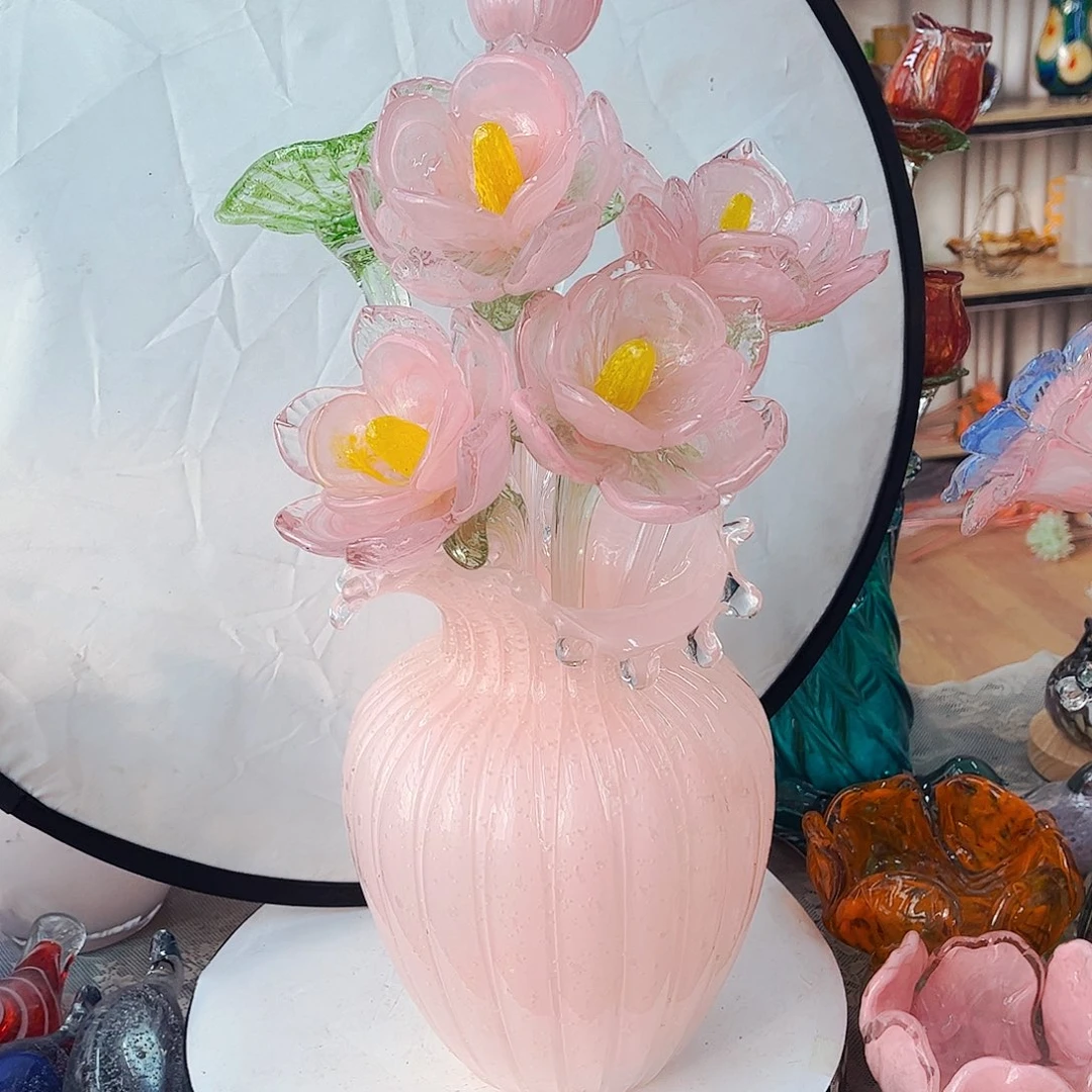 杨***意6花夜光瓶一套家悦花瓶花器