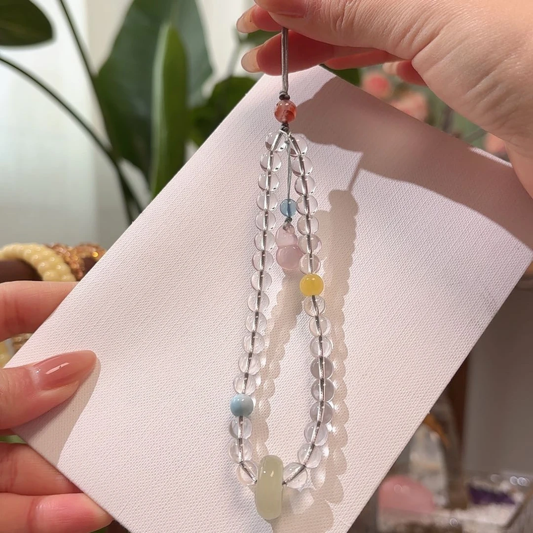 水晶手绳未镶嵌手机链