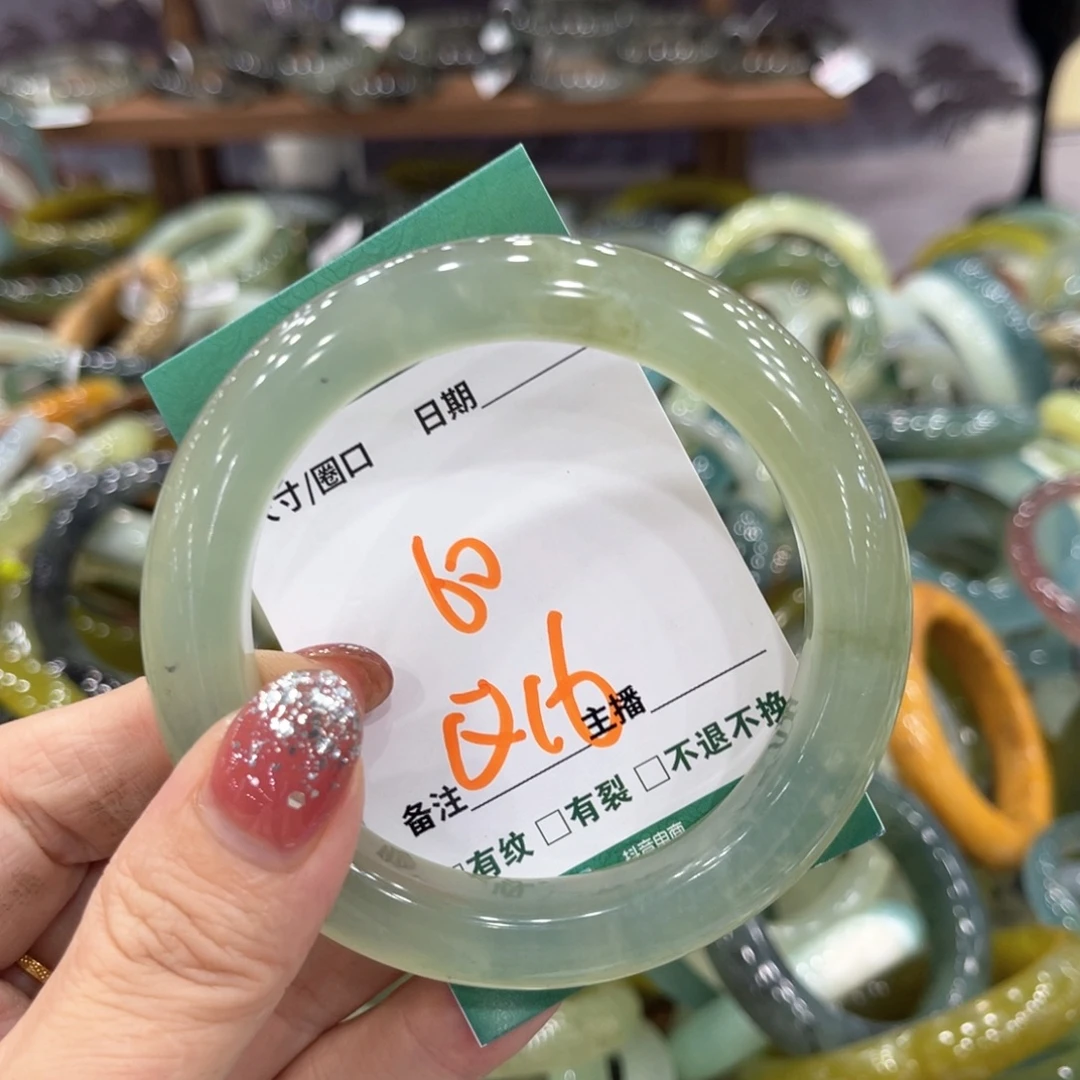 未镶嵌蛇纹石玉手镯手镯