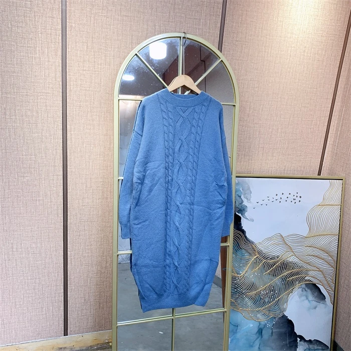 WW282蓝色孕妇毛衣