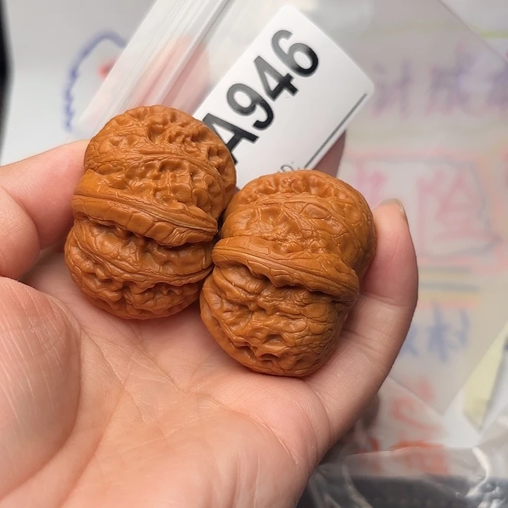 把件桃核核桃元宝44