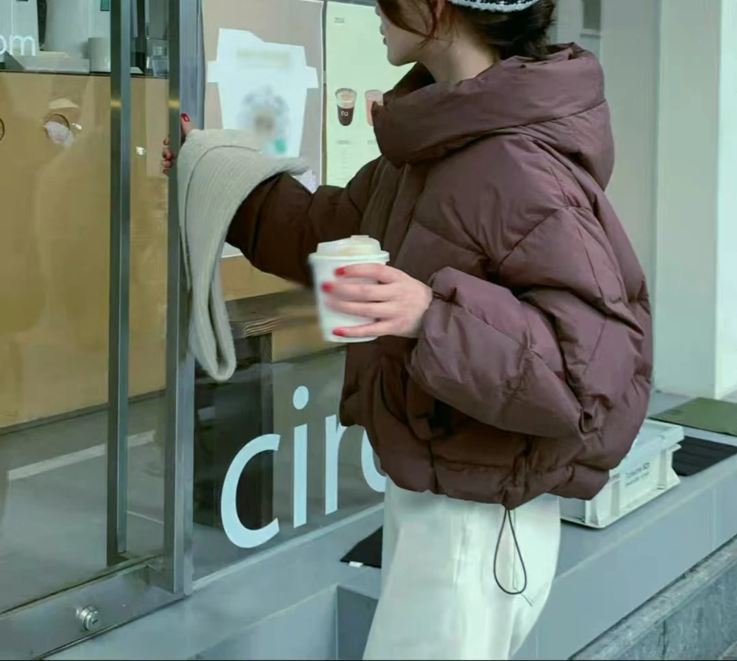 8803-7-咖色连帽加厚短款外套（85-135）