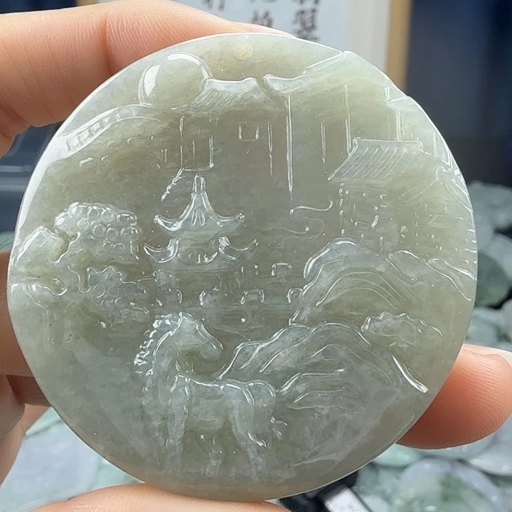 翡翠未镶嵌颈饰翡翠