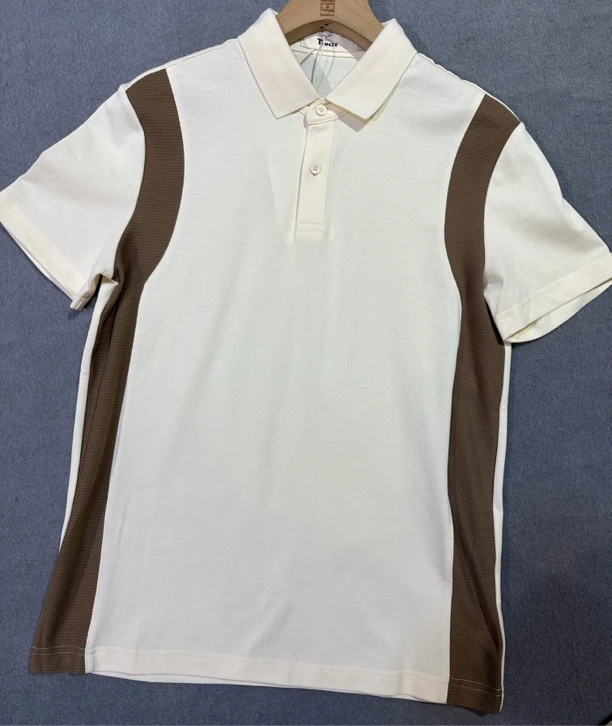 男士翻领短袖T恤时尚撞色设计潮流休闲POLO衫夏季宽松上衣3377808