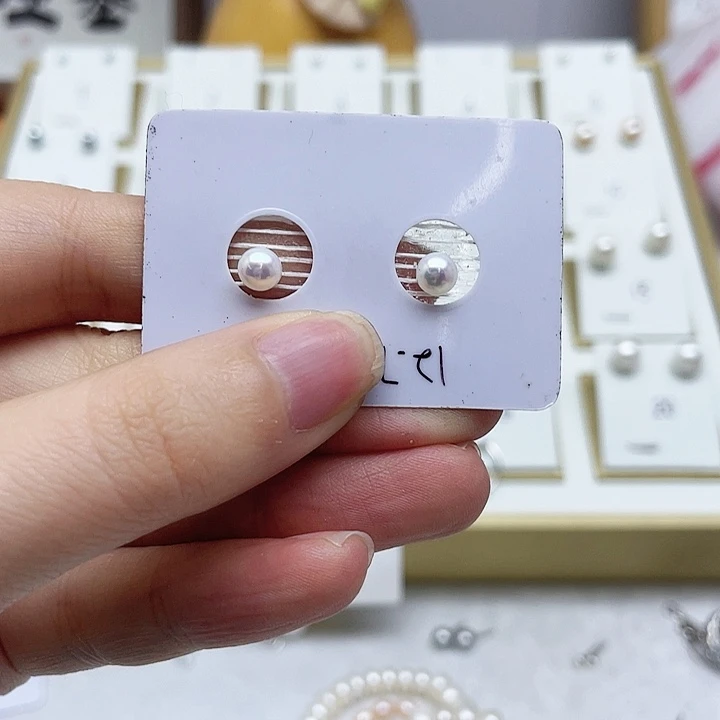 淡水珍珠耳饰银S925镶嵌灌*包