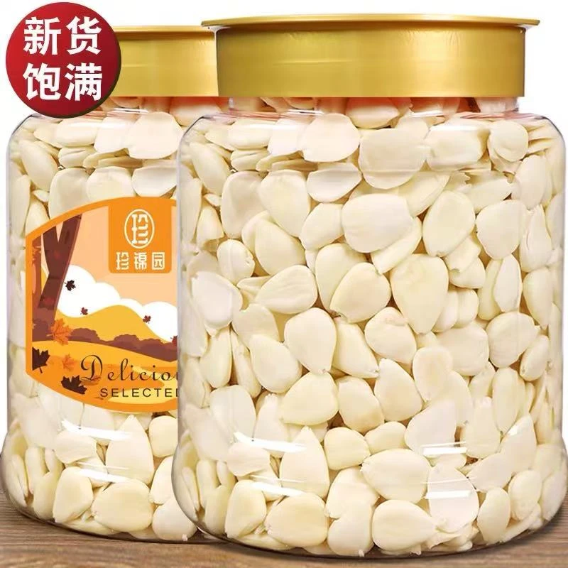 承德脱皮南杏仁450g新鲜大片甜杏仁月饼馅料杏仁露豆浆煲汤100g袋