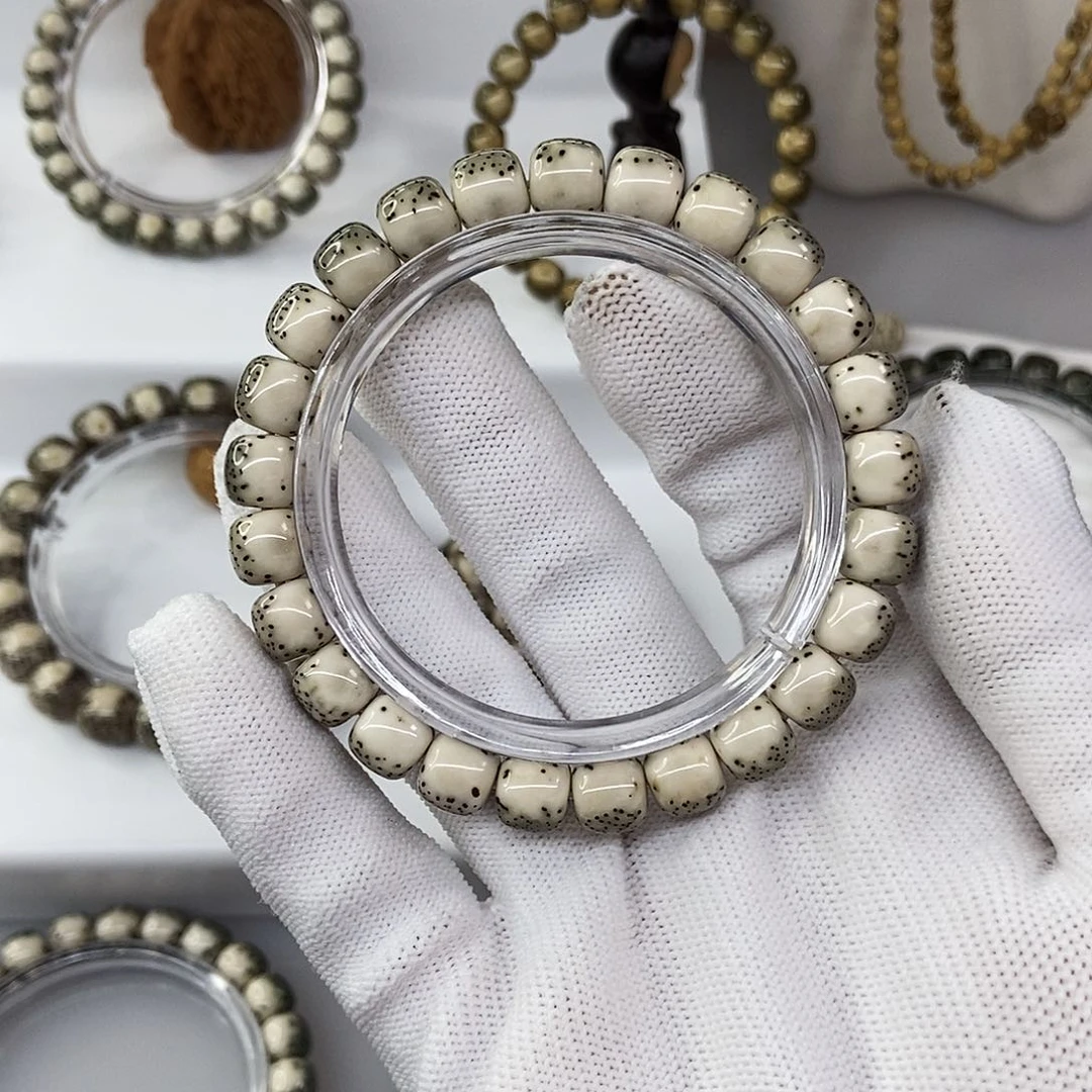 星月菩提手串周**好9牛毛星绿背河豚56