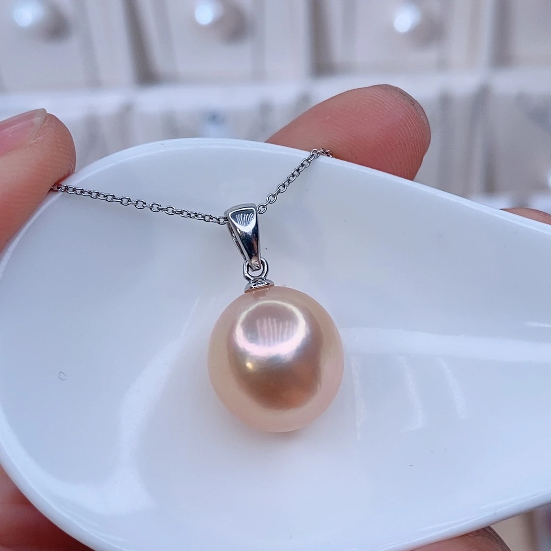 颈饰银S925镶嵌淡水珍珠