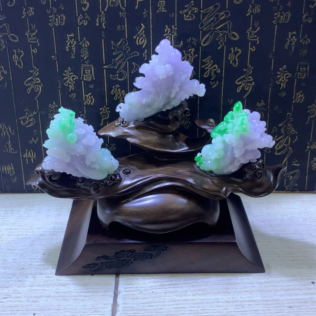 【闪购商品】翡翠摆件未镶嵌百***料