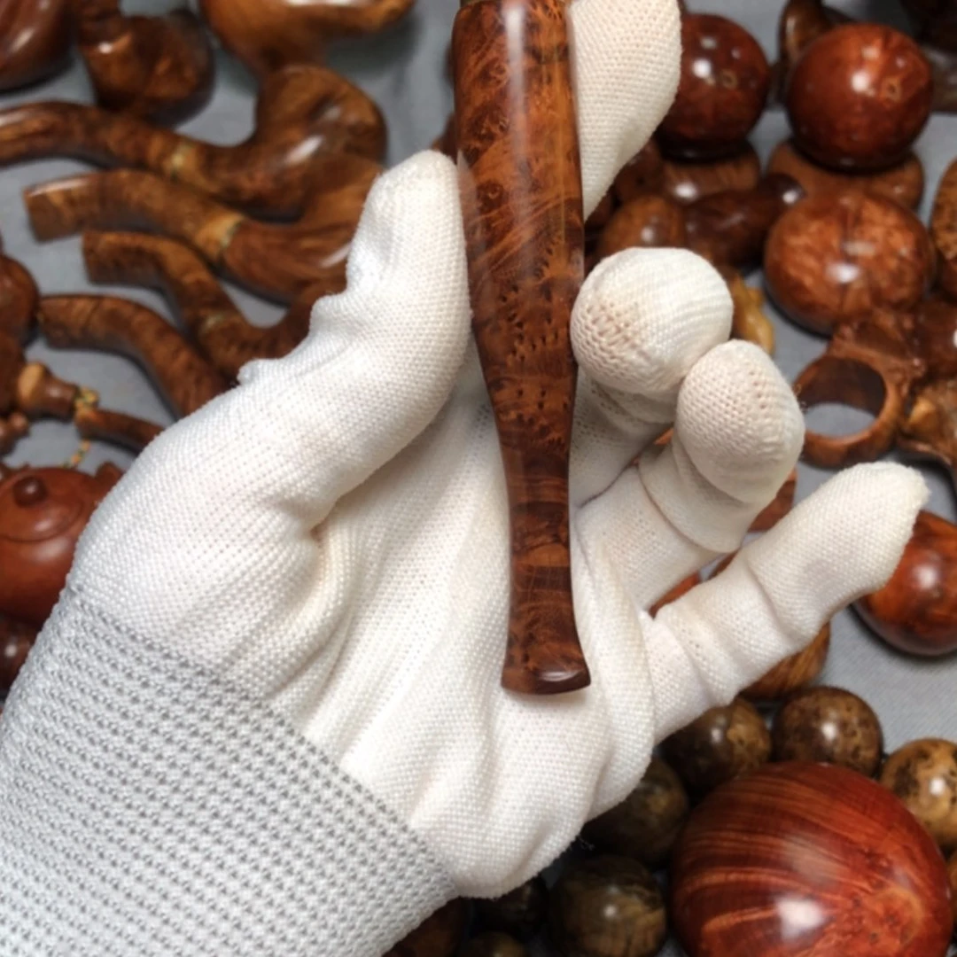 【闪购商品】木麻梨疙瘩火琉璃手把件