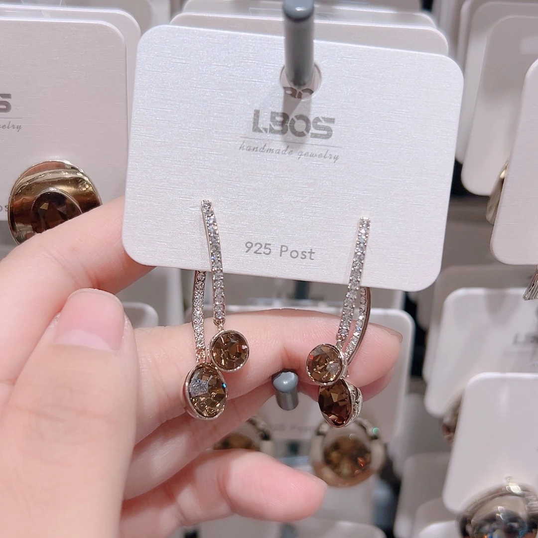 琉璃纯铜合金耳环的