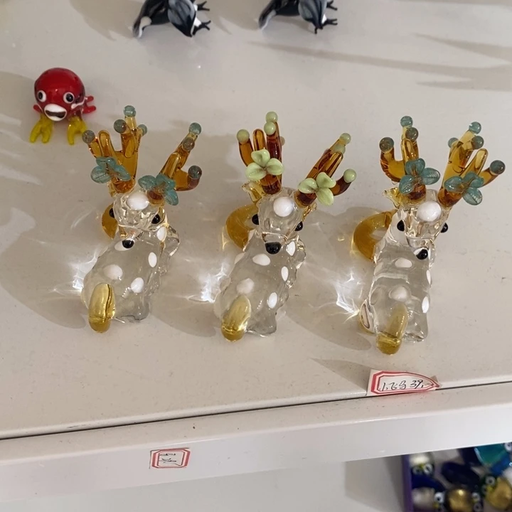 琉璃手工艺品随机鹿角