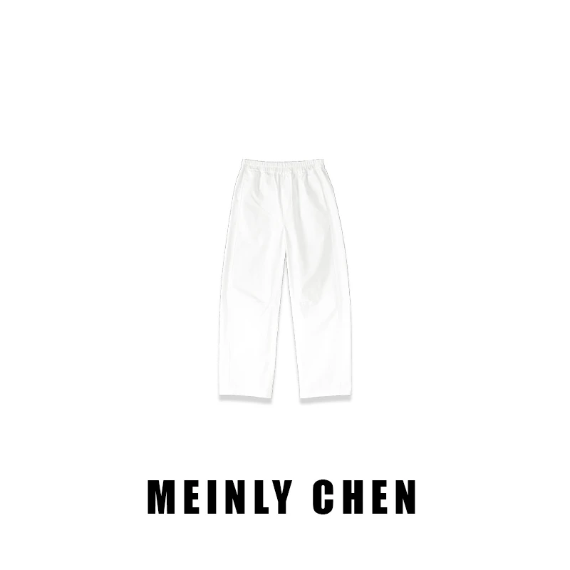 【MEINLY  CHEN】高端设计师款时尚百搭纯色简约休闲裤8250169