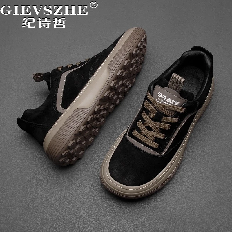 纪诗哲男鞋透气时尚百搭运动鞋子男款复古舒适休闲鞋轻奢潮流板鞋