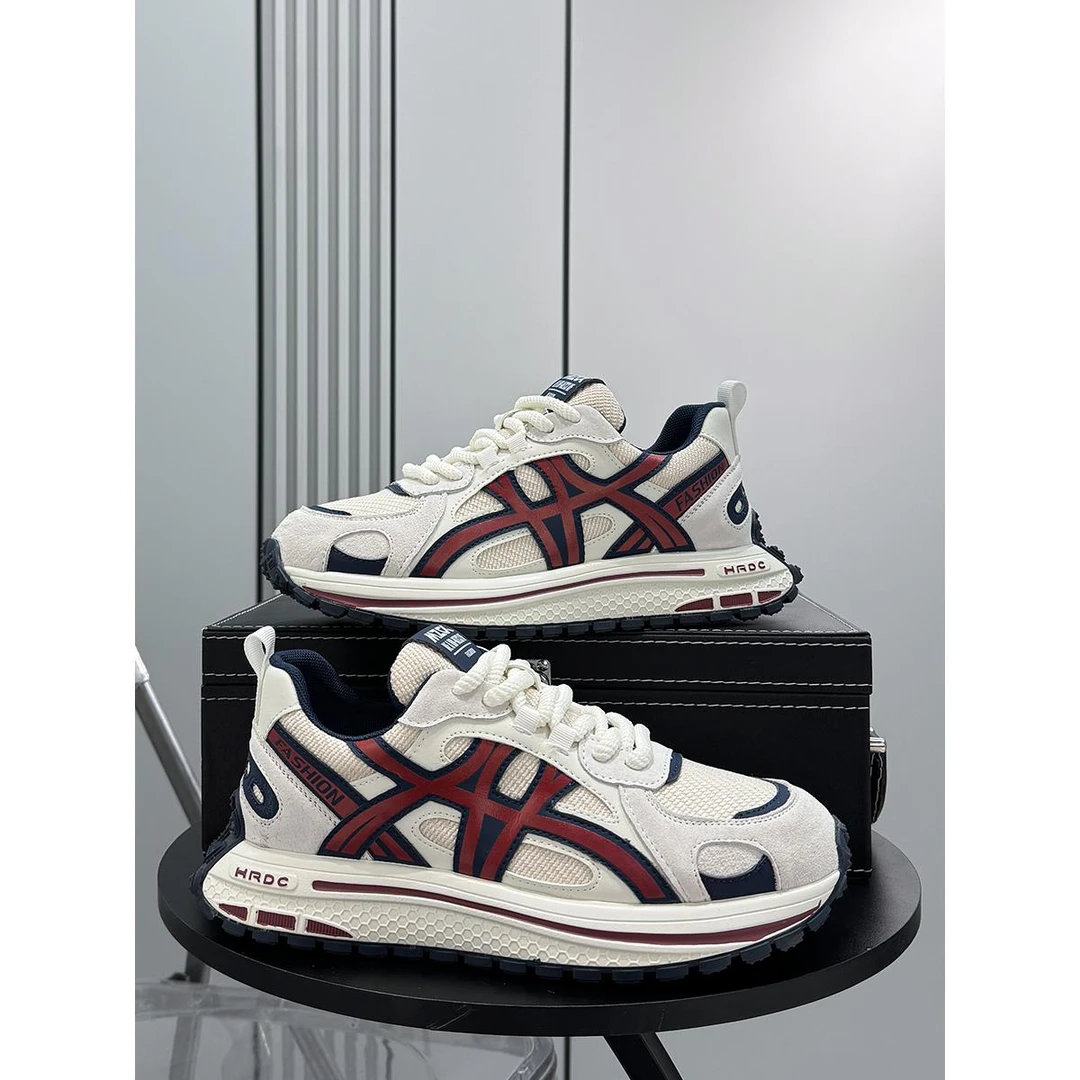 阿甘鞋男潮牌老爹鞋2025秋冬新款超火透气运动鞋男士内增高休闲鞋