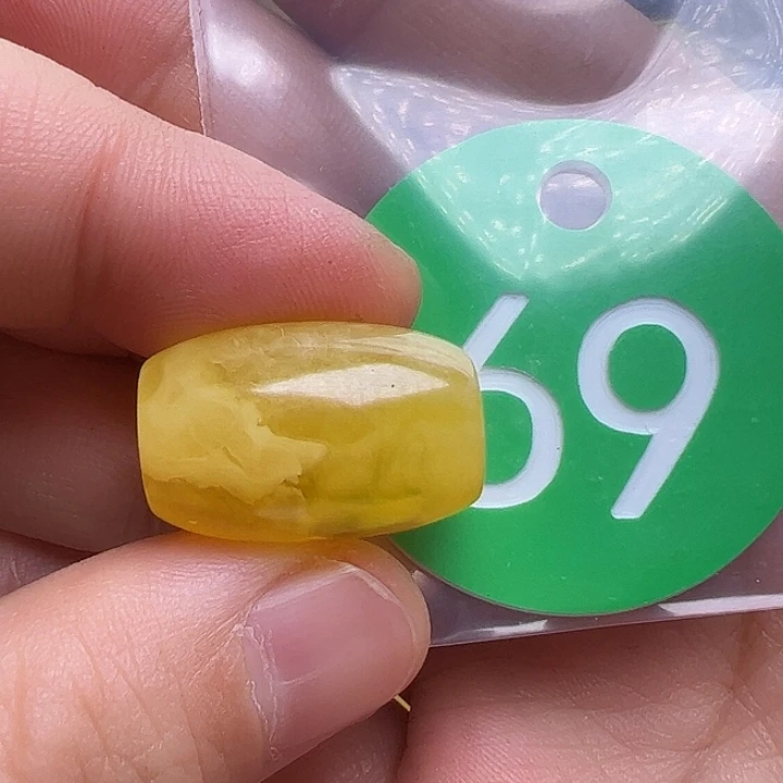 蜜蜡未镶嵌珠宝奇石紫*13/20m m