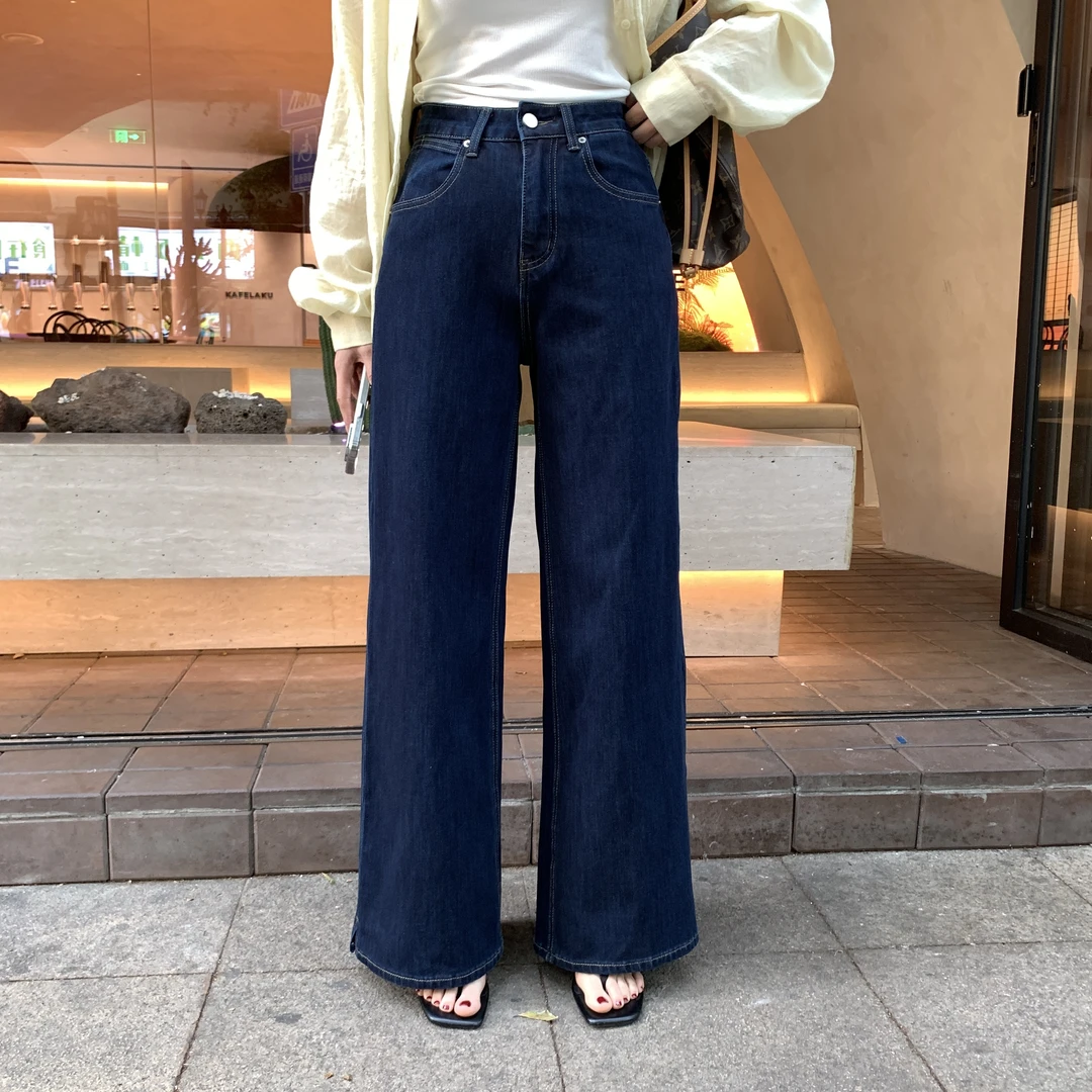 Tammy解压裤气质休闲女牛仔裤显瘦百搭显白直筒阔腿裤女款泰蜜