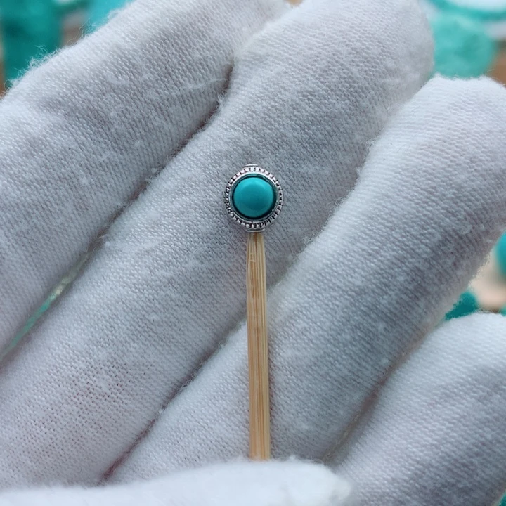 绿松石银S925镶嵌配饰