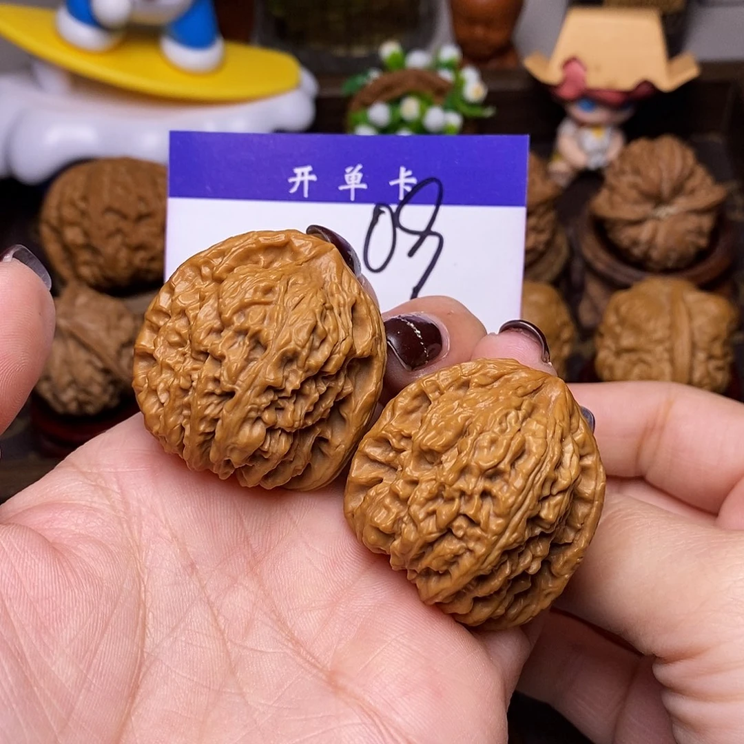 桃核吊坠文玩核桃南疆石37全品n