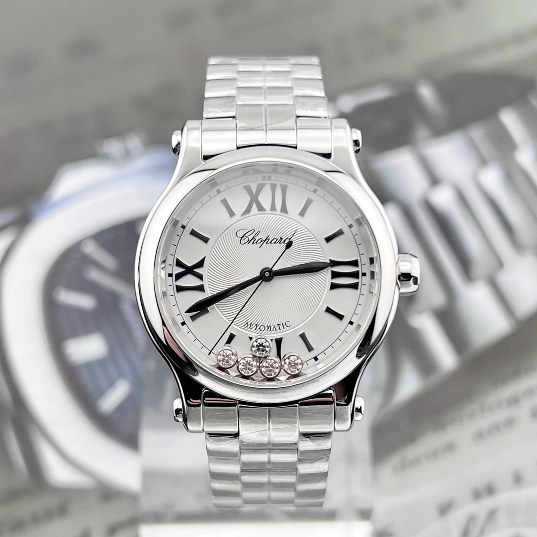 99新 Chopard/萧邦 单表 33mm 快乐钻 278608-3002 精钢 原镶钻