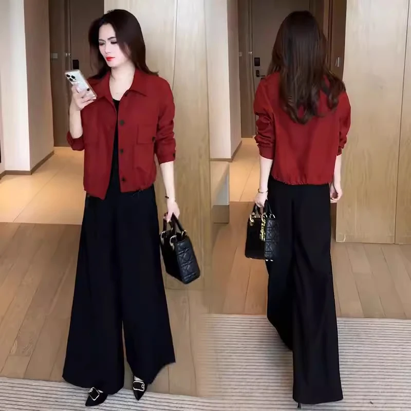 时尚休闲短外套女2025春季小个子洋气质宽松显瘦开衫百搭夹克上衣