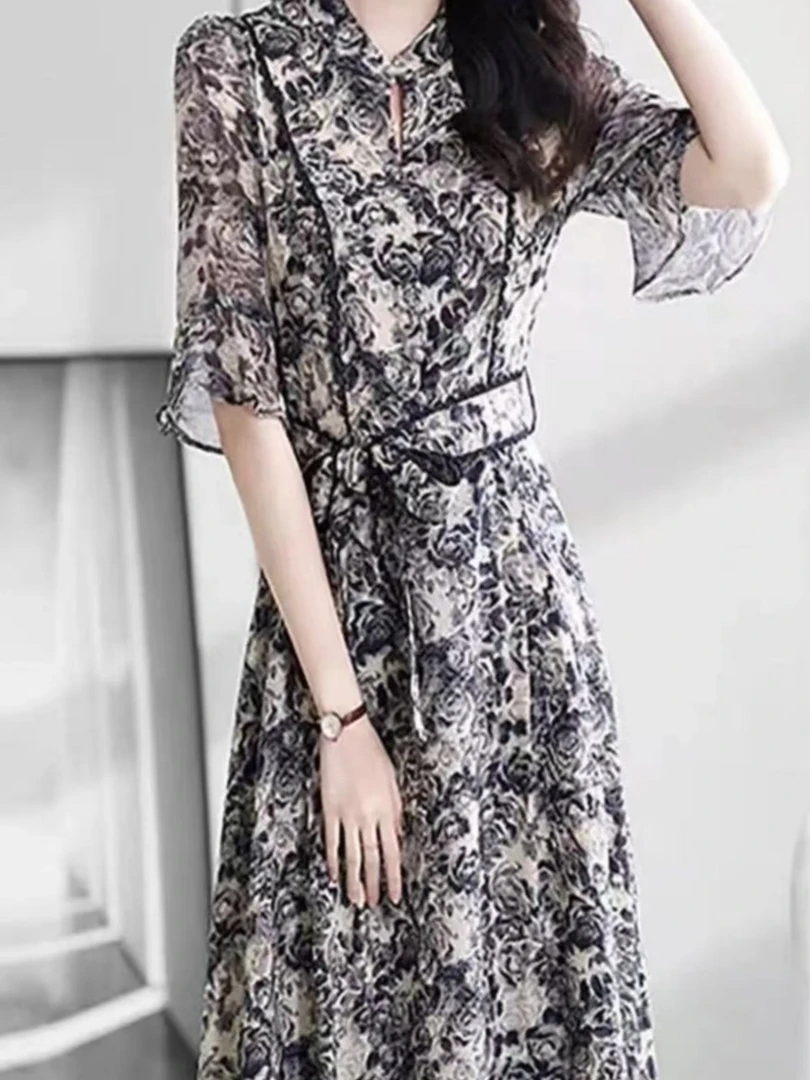 【AA】汉派时尚单品女装【601-700】法式复古气质蕾丝设计感中长款