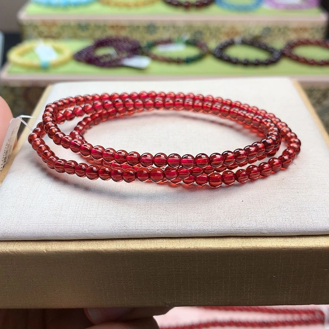 石榴石手串未镶嵌3.8