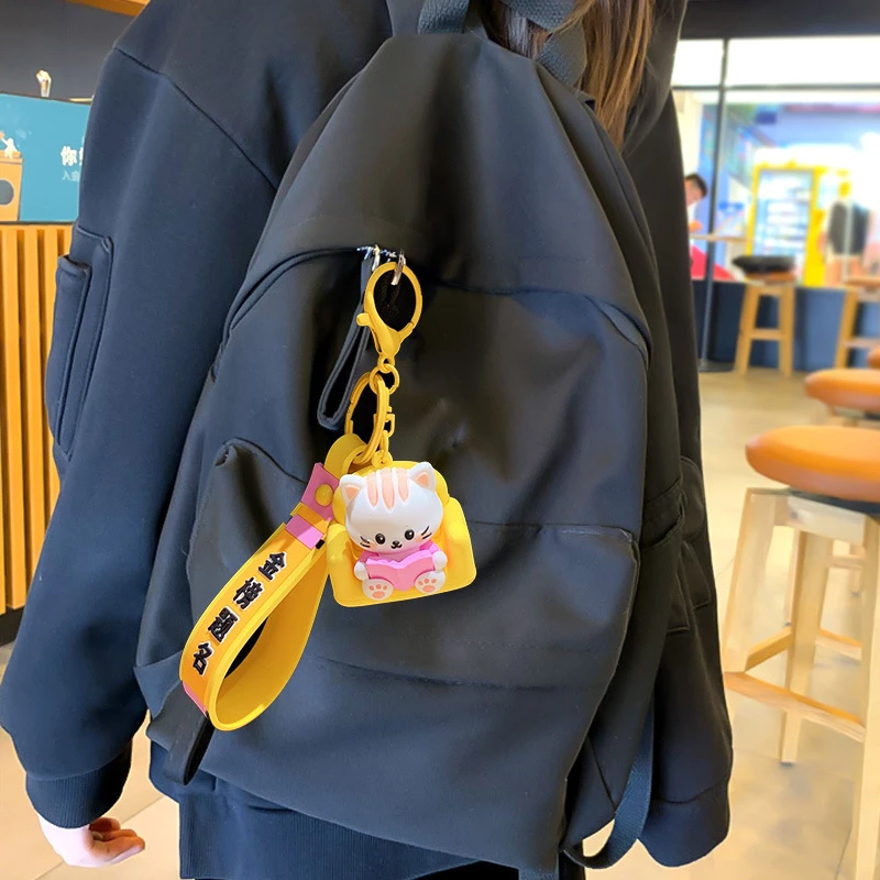 金榜题名钥匙扣创意礼品书包高考礼物卡通中考挂件学生猫学习