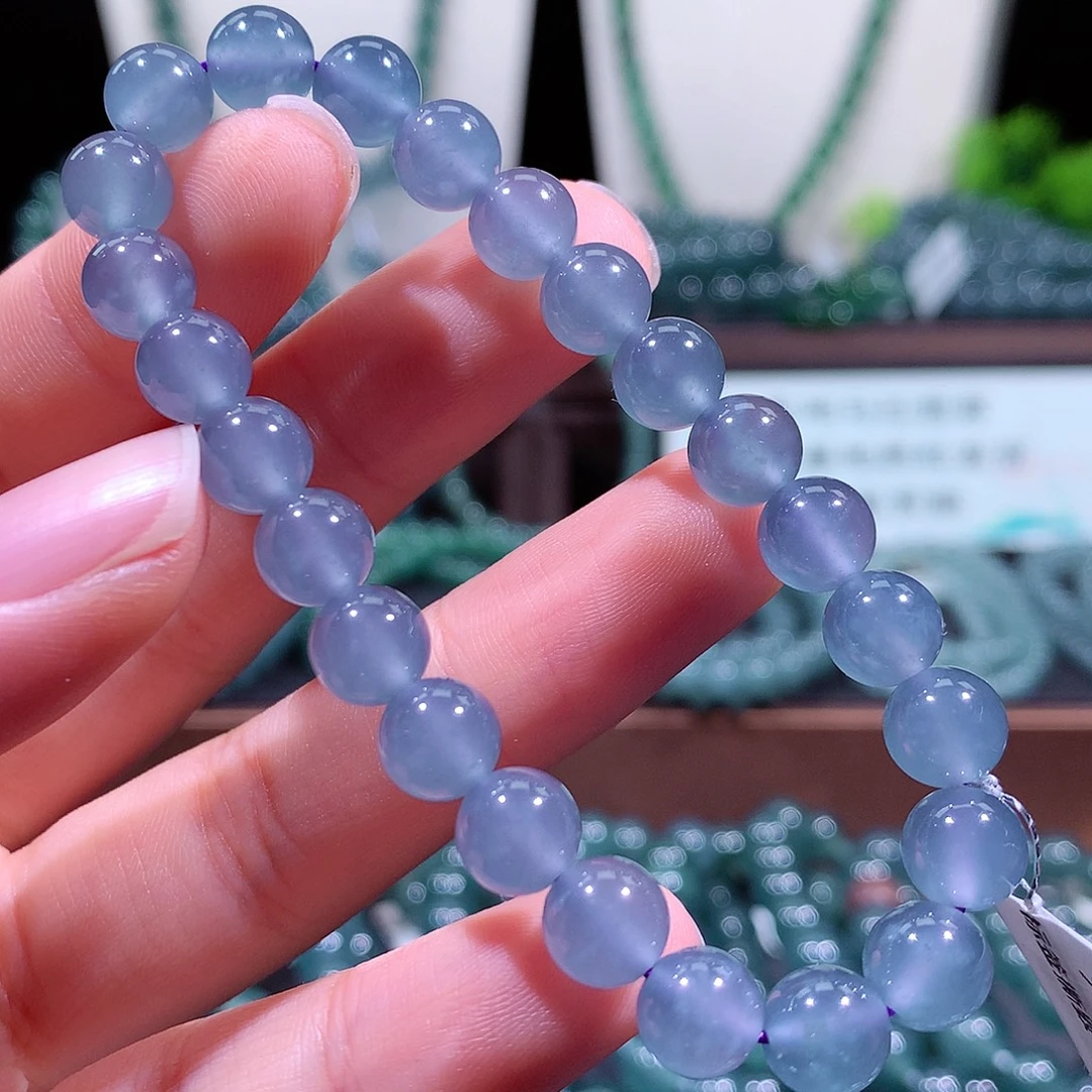 翡翠未镶嵌手链天然a货翡翠手串8