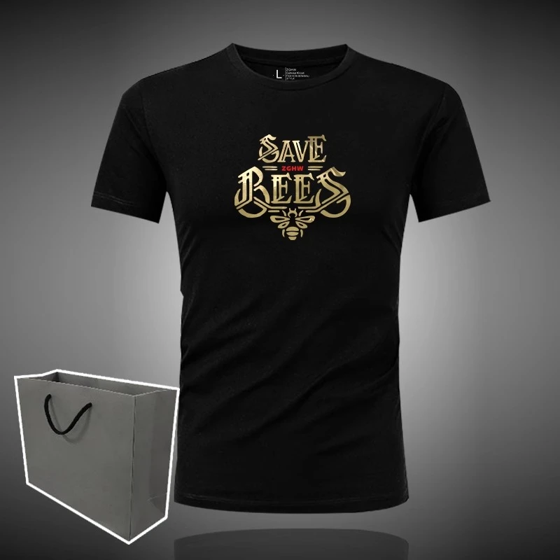 BOTEMER/比提米尔潮流夏季薄款字母欧美印花T恤圆领半袖大码时尚