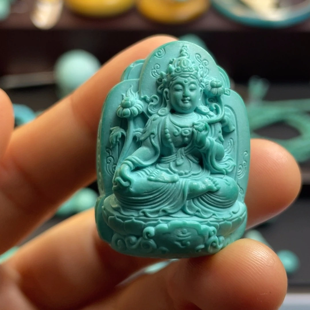 绿松石未镶嵌颈饰