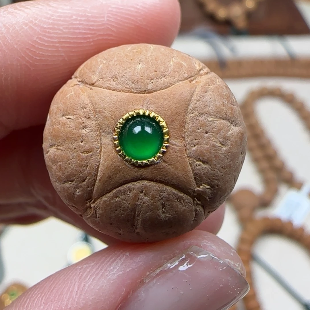 凤眼菩提吊坠20.2-16.2麒麟镶嵌单颗