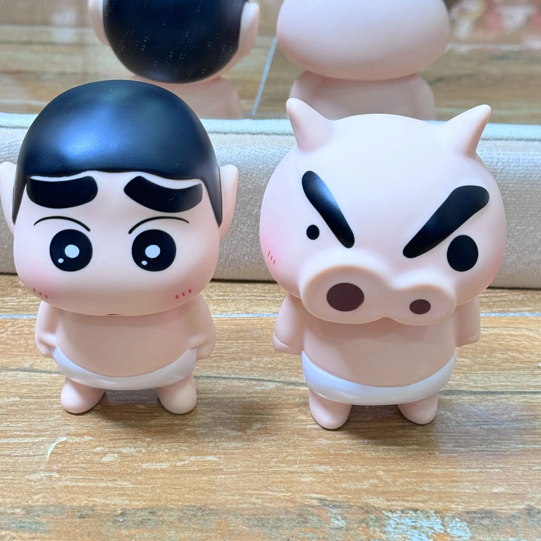 【高品质】13cm委屈小新 委屈猪兵卫 蜡笔小新系列 摆件