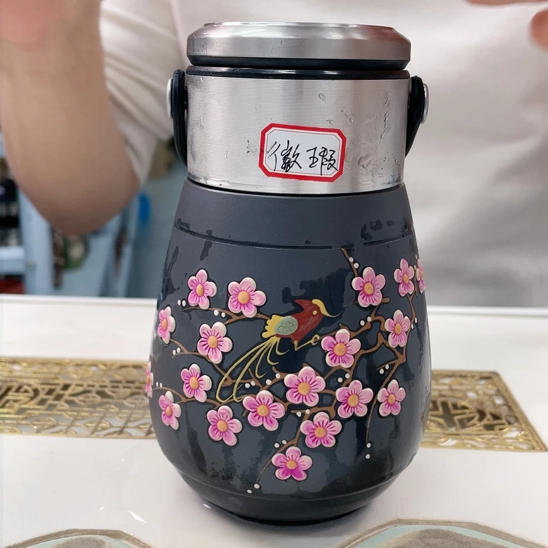 茶杯紫砂微瑕喜上眉梢111111111111111