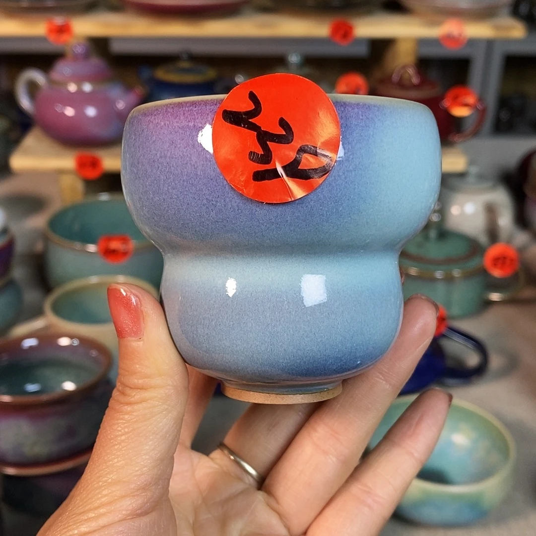 神后钧瓷手工。茶器