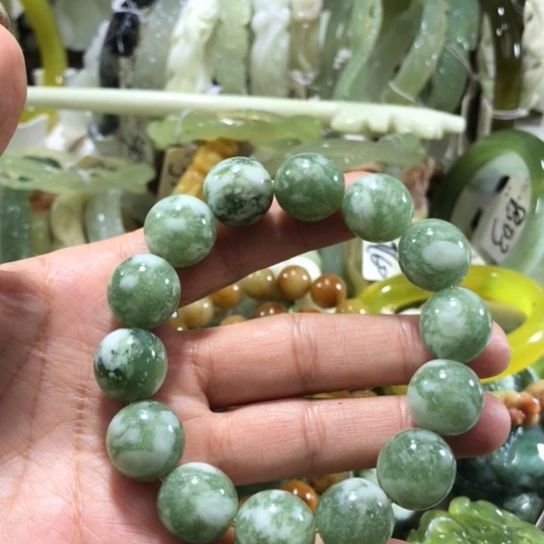未镶嵌岫玉手链手链