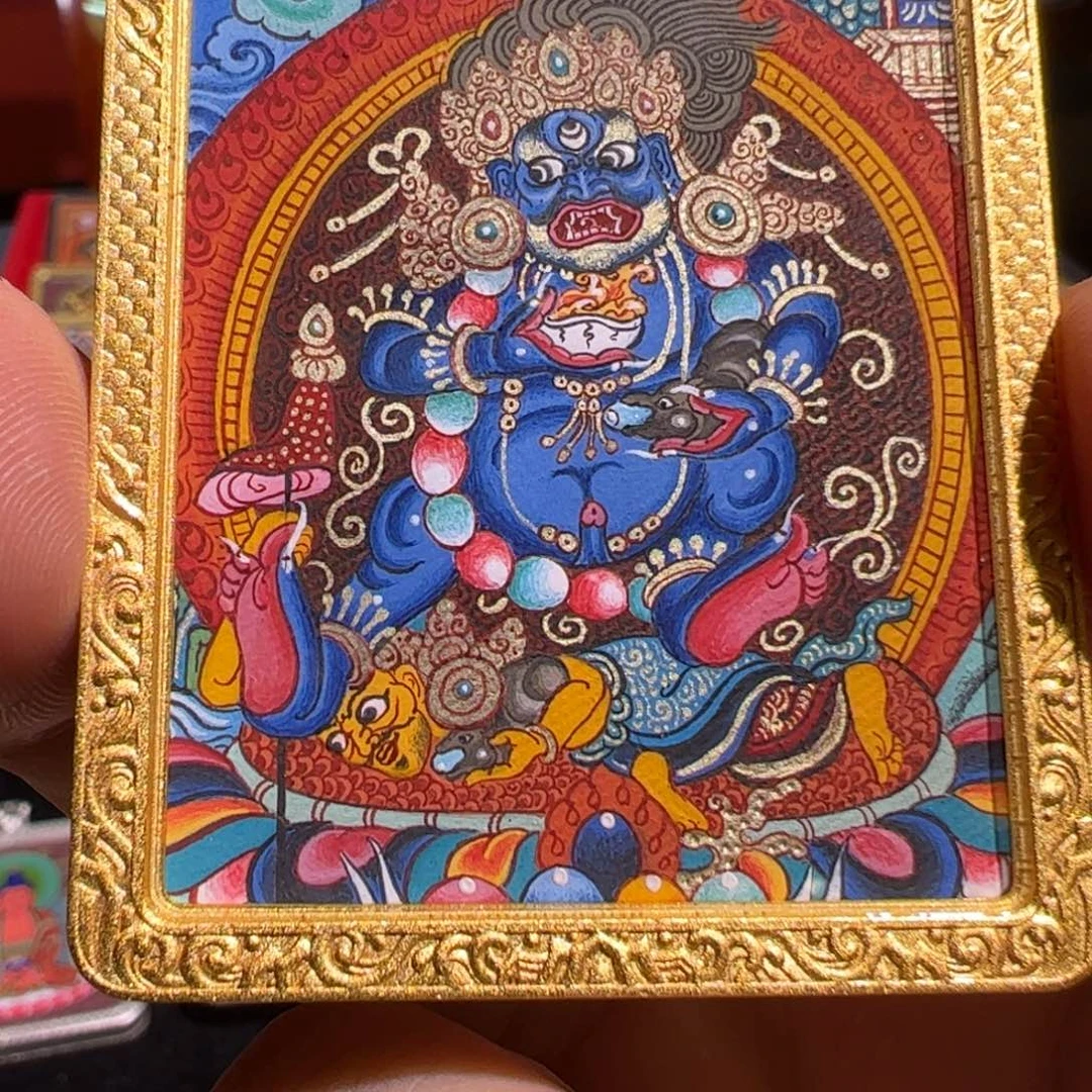 吊坠年终大促热贡唐卡黑财神