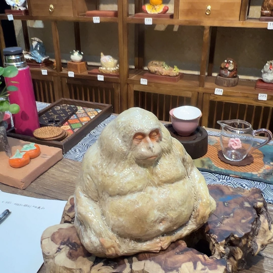纯手工陶瓷制作工艺摆件没有第二件