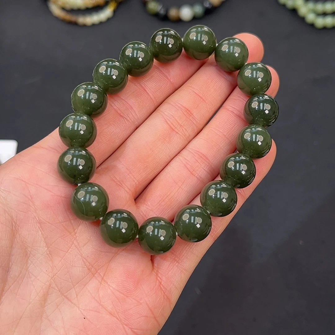 和田玉未镶嵌手镯卡12