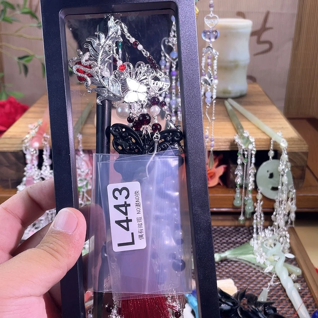 白***.未镶嵌蛇纹石玉发饰