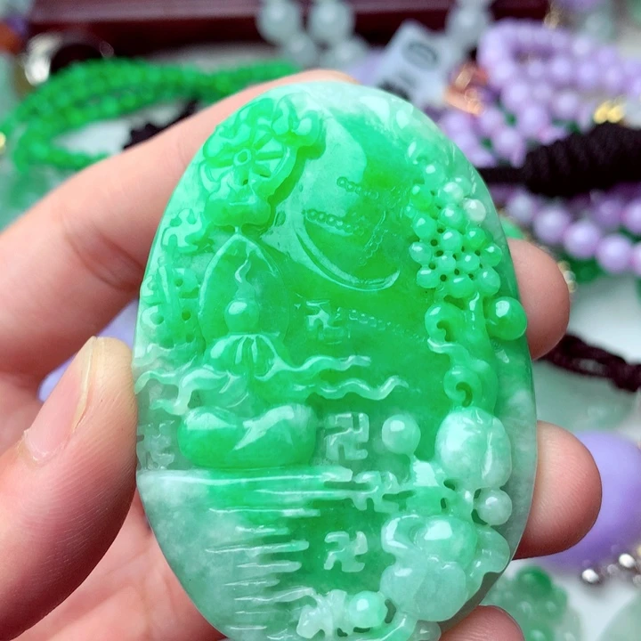 翡翠未镶嵌吊坠(不含链)