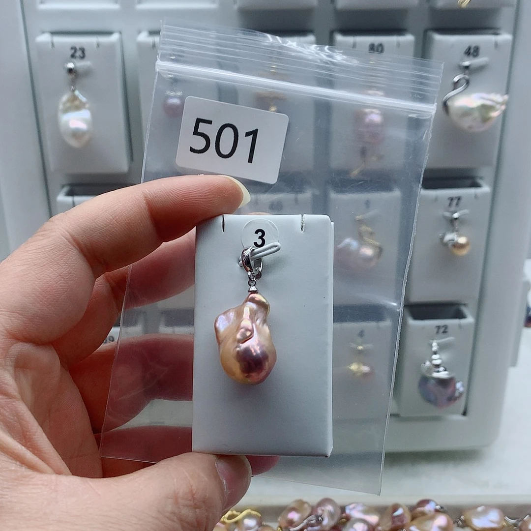 吊坠(不含链)淡水珍珠合金