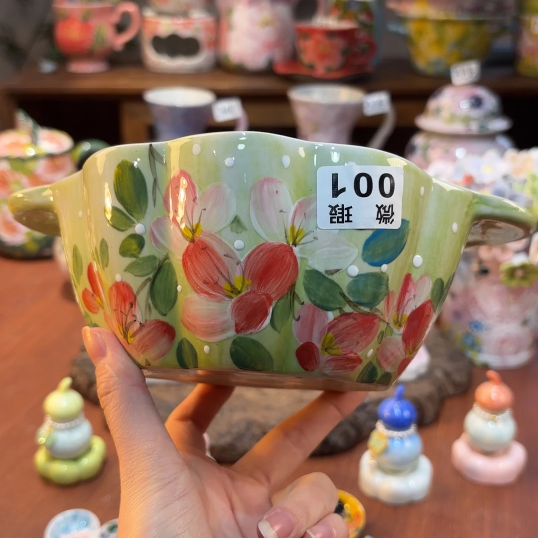 景德镇手绘高温釉下彩陶瓷茶具