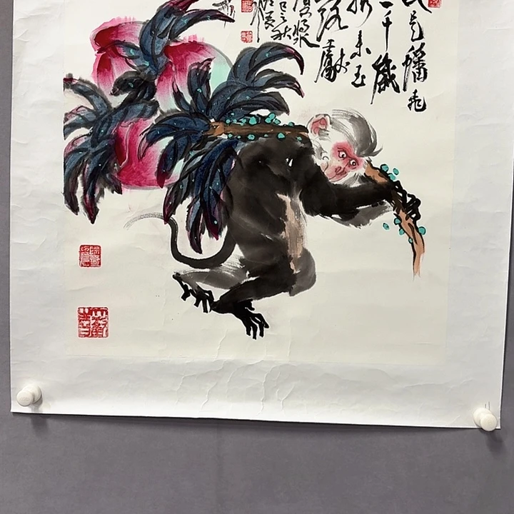 国画亲笔手绘放心去藏
