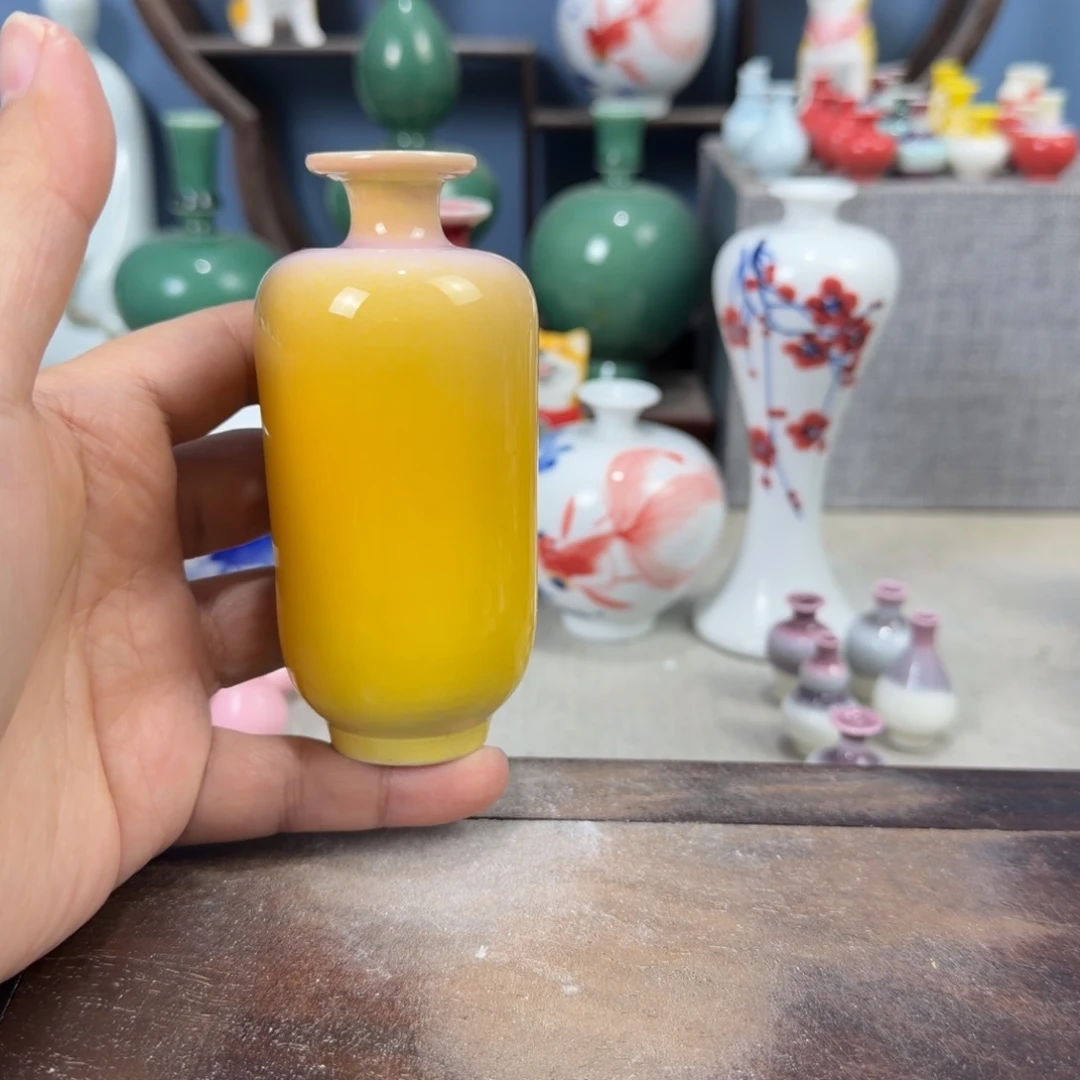 陶瓷手工小花器摆件