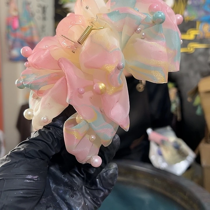 331泡泡抓夹粉彩金纹