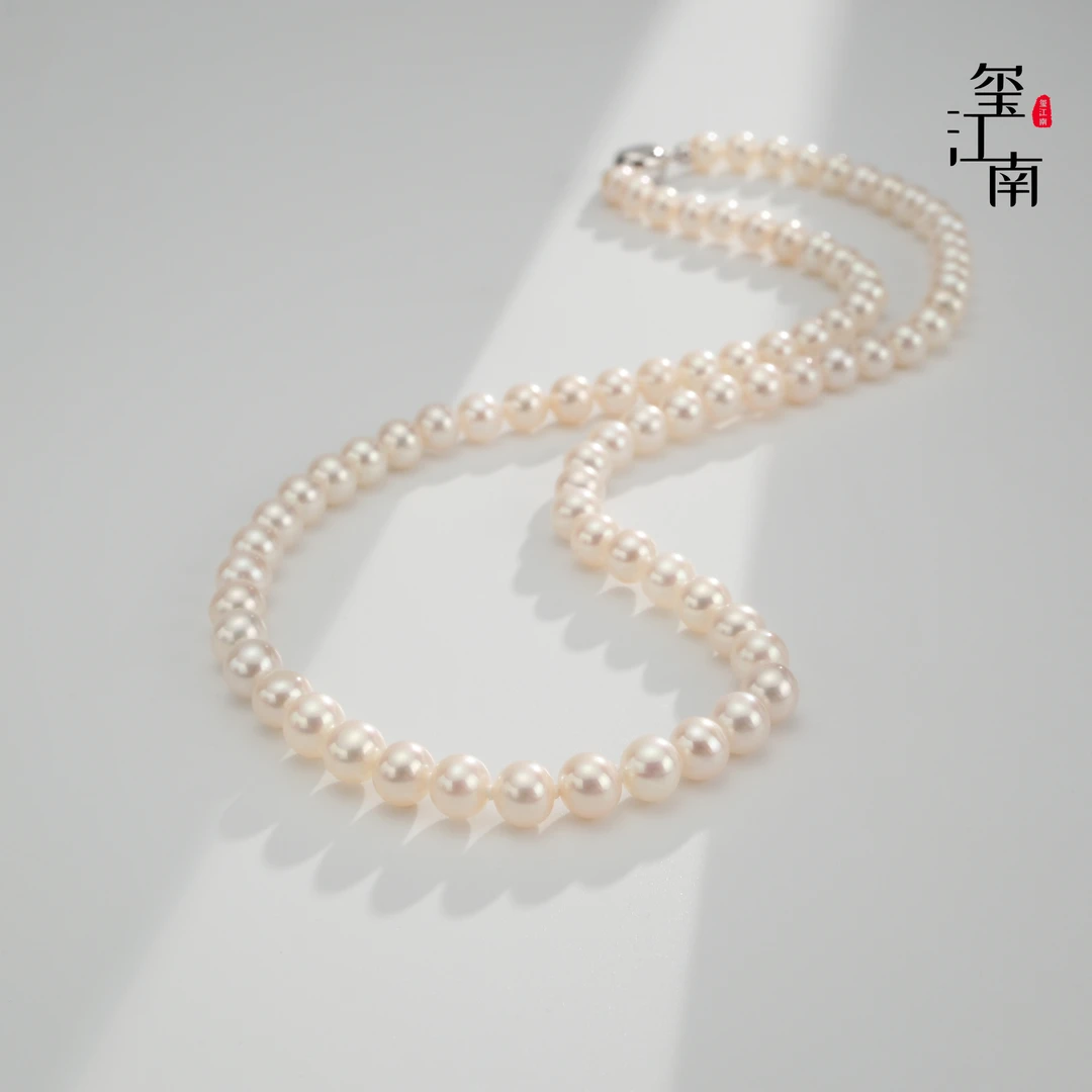 小瑜专享小通透|淡水无核珍珠项链S925银妈妈链5-6mmFX0246