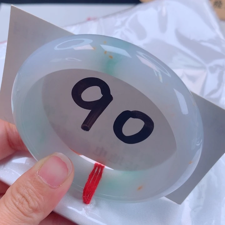 翡翠手镯未镶嵌双色大轮胎