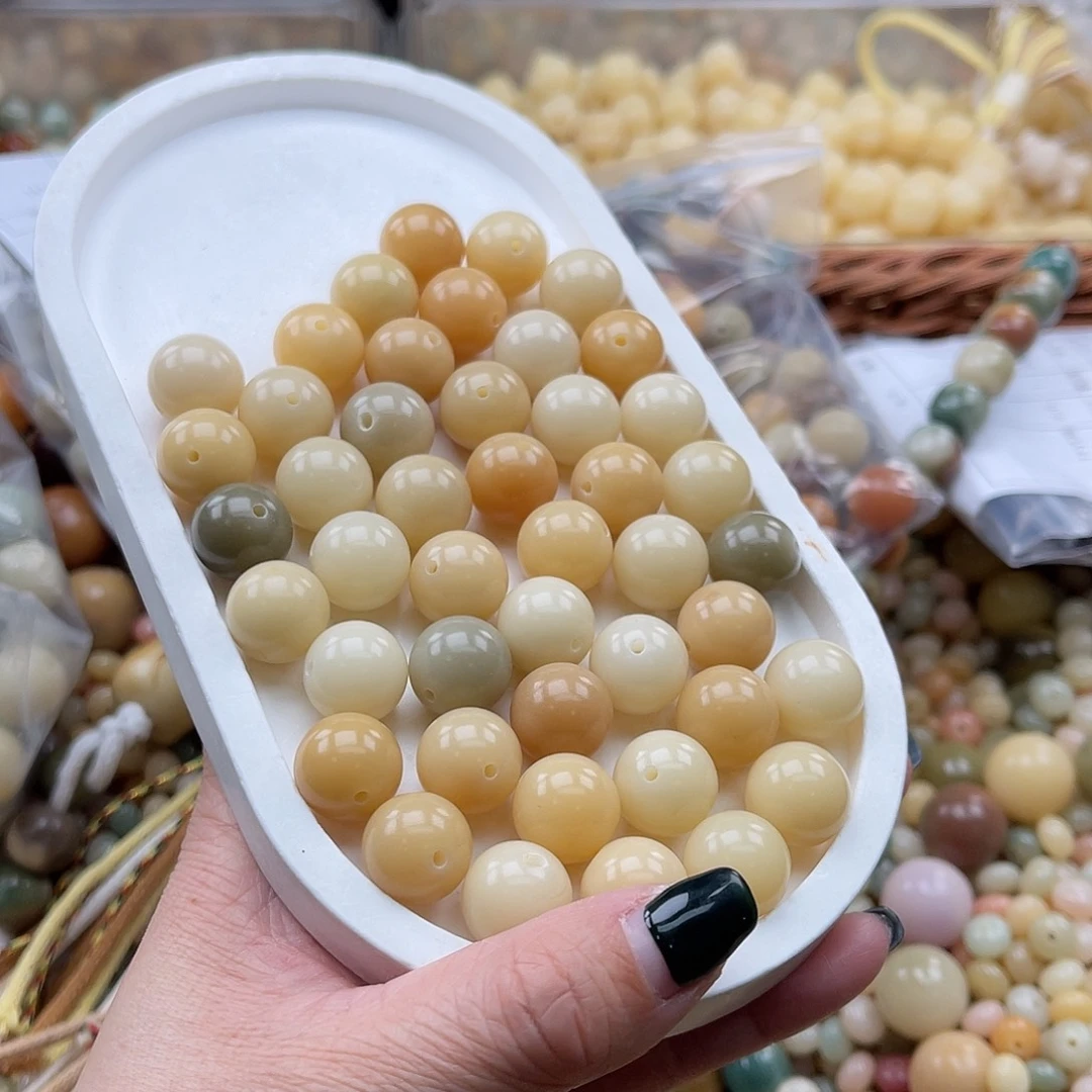 白玉菩提吊坠A/13mm/50+30颗